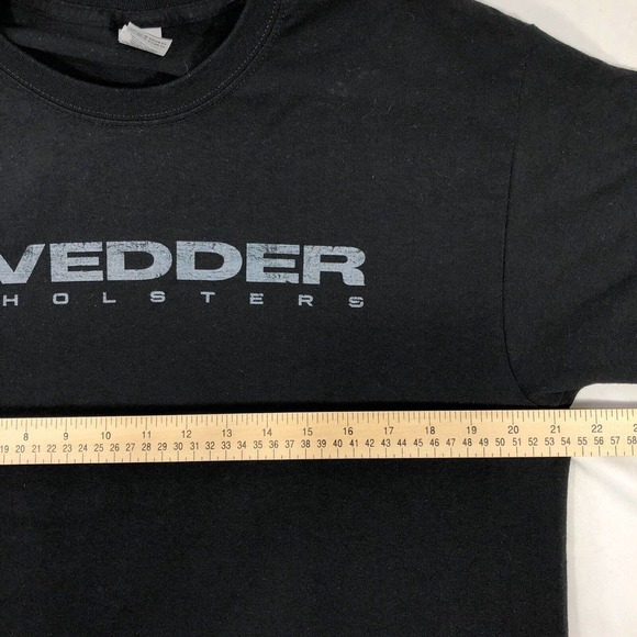 VEDDER HOLSTERS Shirt Mens Large Black Firearms Military Law Enforcement Tee - Picture 9 of 10